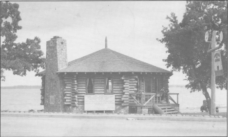 Bunyan House completed 1934 with Fireplace of States.