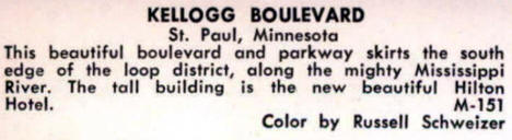 Kellogg Boulevard and the Hilton Hotel, St. Paul, Minnesota, 1960s