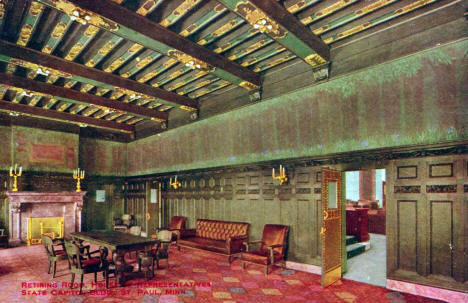 Retiring Room, House of Representatives, State Capitol, St. Paul, Minnesota, 1915