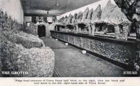 The Grotto Bar, 153 E 3rd Street (now Kellogg), St. Paul, Minnesota, 1908