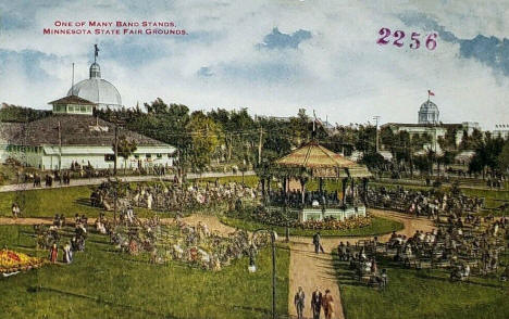 One of the many Band Stands, Minnesota State Fair Grounds, 1909