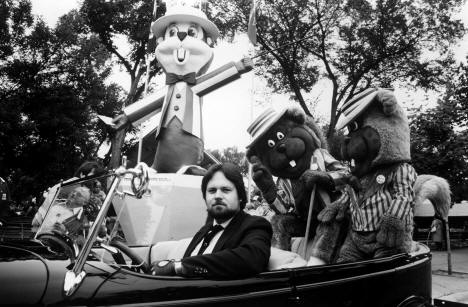 State Fair mascots Fairchild and Fairborne, 1985