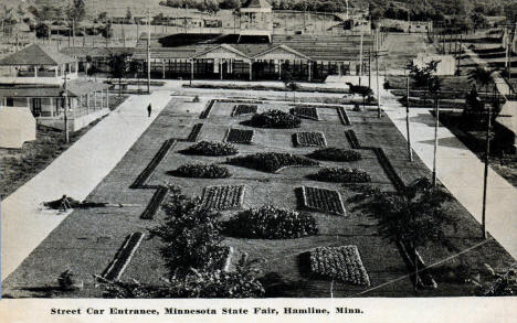 View from the Street Car Entrance to the Minnesota State Fair, 1913