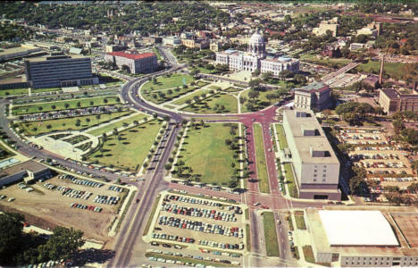 State  Capitol, Centennial Building and 'new' State Highway Building, St. Paul Minnesota, early 1960's?