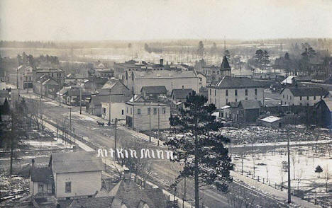 Birds eye view, Aitkin Minnesota, 1909