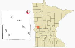 Location of Ashby, Minnesota