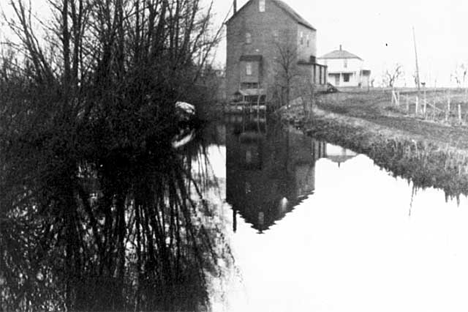 Barrett Mill on Barrett Lake, Barrett Minnesota, 1935