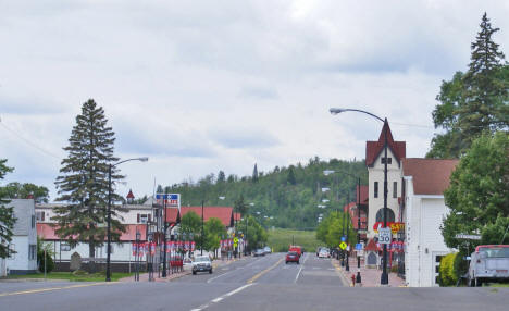 Street scene, Biwabik Minnesota, 2009