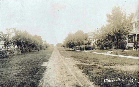 Street scene, Cambridge Minnesota, 1910's?