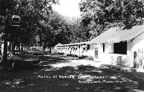 Motel at Beaver Dam Resort, Cleveland Minnesota, 1970