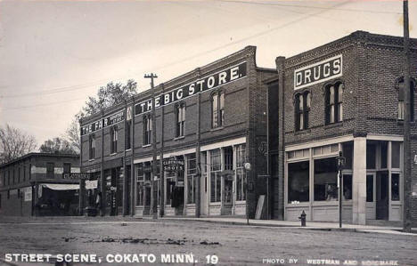 Street scene, Cokato Minnesota, 1910