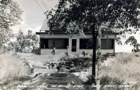 Cedarwild Lodge on Moose Lake, Deer River Minnesota, 1945