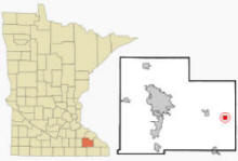 Location of Dover, Minnesota