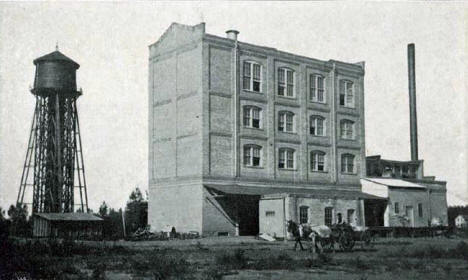 The Crescent Roller Mill and Water Tank at Fairfax, Minnesota, 1908