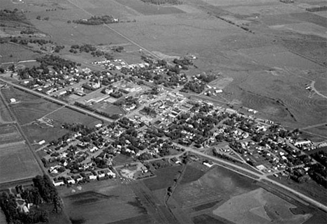 Aerial view, Foley Minnesota, 1970