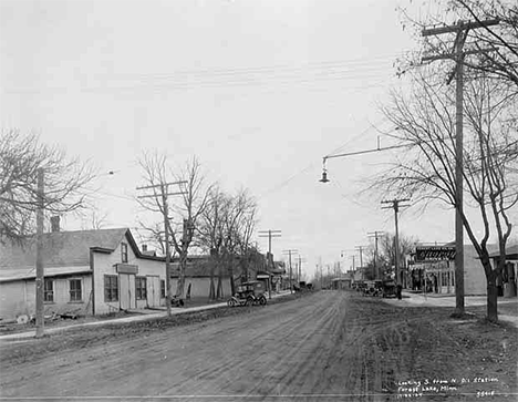 Street scene, Forest Lake Minnesota, 1924