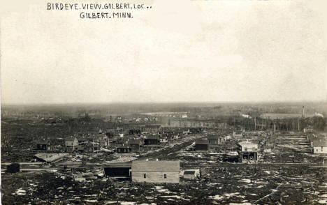 Birds eye view, Gilbert Minnesota, 1909