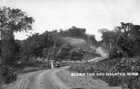 Along the Red River, Halstad Minnesota, 1908