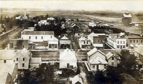 Birds Eye View, Halstad Minnesota, 1911