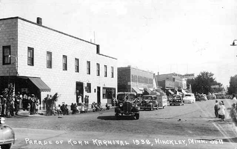 Korn Karnival Parade, Hinckley Minnesota, 1938