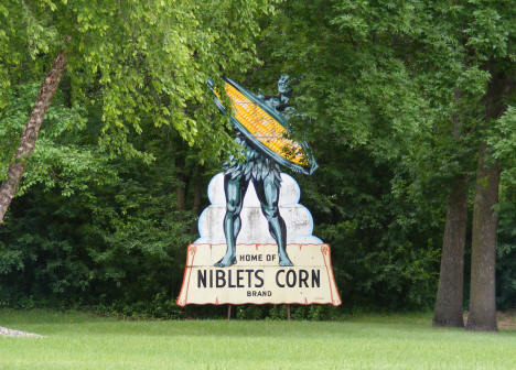 Green Giant sign at Le Sueur Museum, Le Sueur Minnesota, 2010