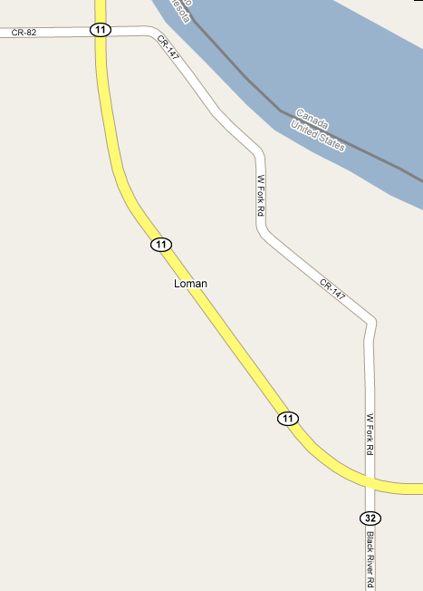 Map of Loman Minnesota