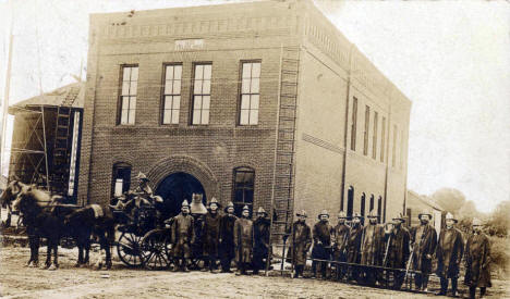 Fire Department, Lowry Minnesota, 1908