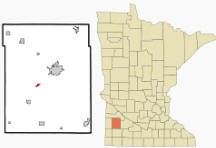 Location of Lynd, Minnesota