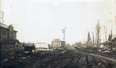 Kate Street looking north, Marble Minnesota, 1911