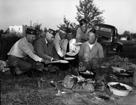 Marcell American Legion Fish Fry, Marcell Minnesota, 1952