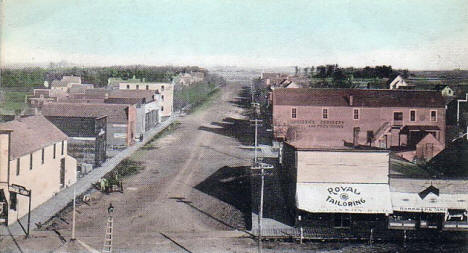 Birds eye view, Maynard Minnesota, 1900's