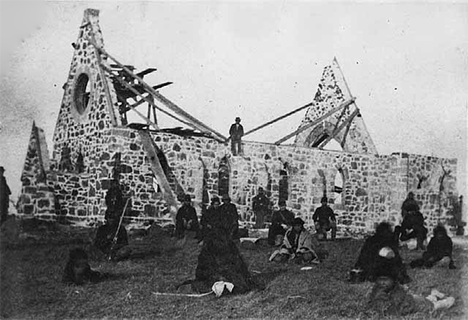 St. John's Church at Indian agency near Morton Minnesota, 1862