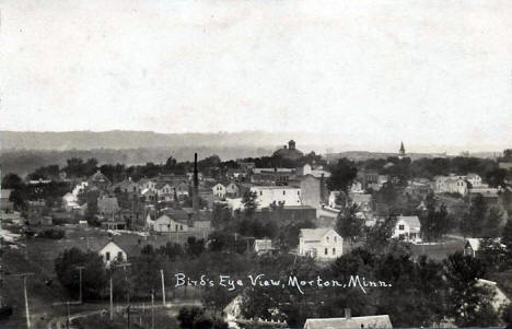 Birds eye view, Morton Minnesota, 1910's