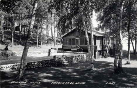 Playing Croquet at Hamilton Lodge, Park Rapids Minnesota, 1940's