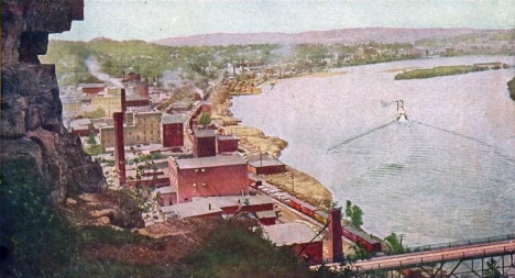 Birds eye view, Red Wing Minnesota, 1907