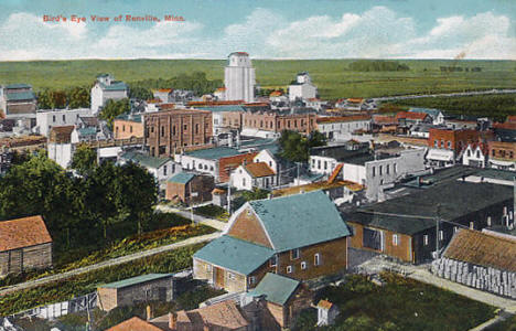 Birds eye view, Renville Minnesota, 1910's