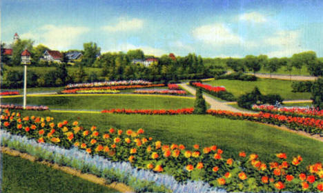 Soldiers Field looking east, Rochester Minnesota, 1934