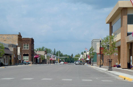 Street scene, Roseau Minnesota, 2006