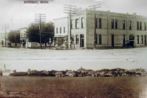 Street scenes, Rothsay Minnesota, 1912