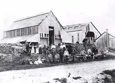 Brickyard near Rush City Minnesota, 1890