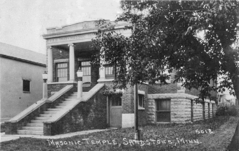 Masonic Temple, Sandstone Minnesota, 1930's?