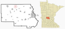 Location of St. Rosa, Minnesota