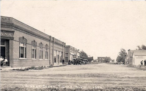 Street scene, Tintah Minnesota, 1910's?