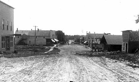 Street scene, Underwood Minnesota, 1900