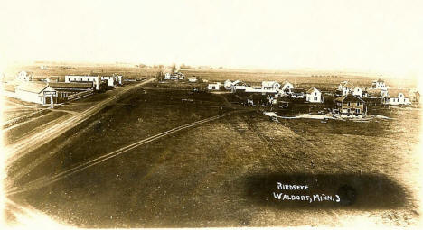 Birds eye view, Waldorf Minnesota, 1900's