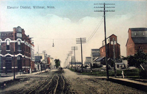 Elevator District, Willmar Minnesota, 1910's?