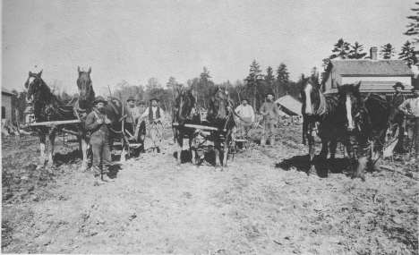 breaking of the ground for the first block of Hayes Street in Eveleth Minnesota