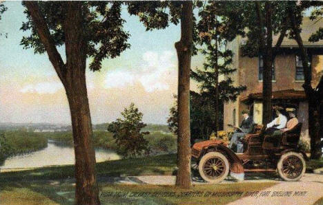 Vista from Calvary Officers Quarters, Fort Snelling, 1900's