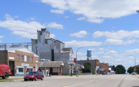 Street scene, Amboy Minnesota, 2014