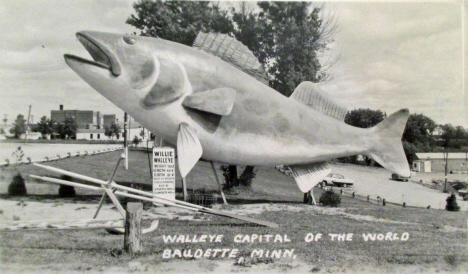 Walleye Capitol of the World, Baudette Minnesota, 1950's